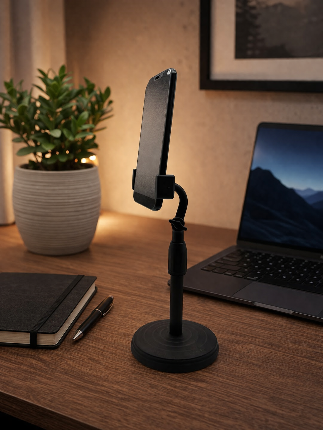 FlexiStand Pro – Adjustable Desk Phone Holder