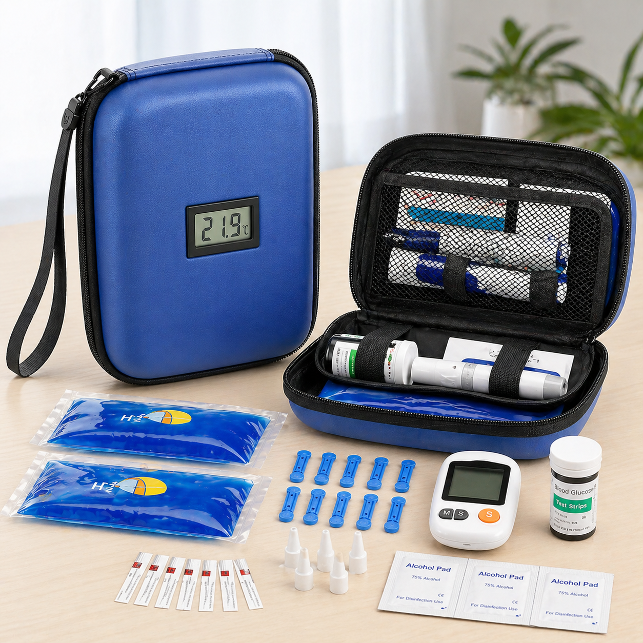 Insulin Cooling Travel Case with Digital Temperature Display
