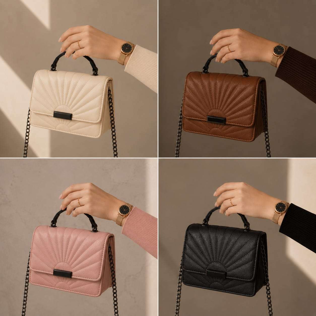 Sac à Bandoulière Élégant à Chaîne