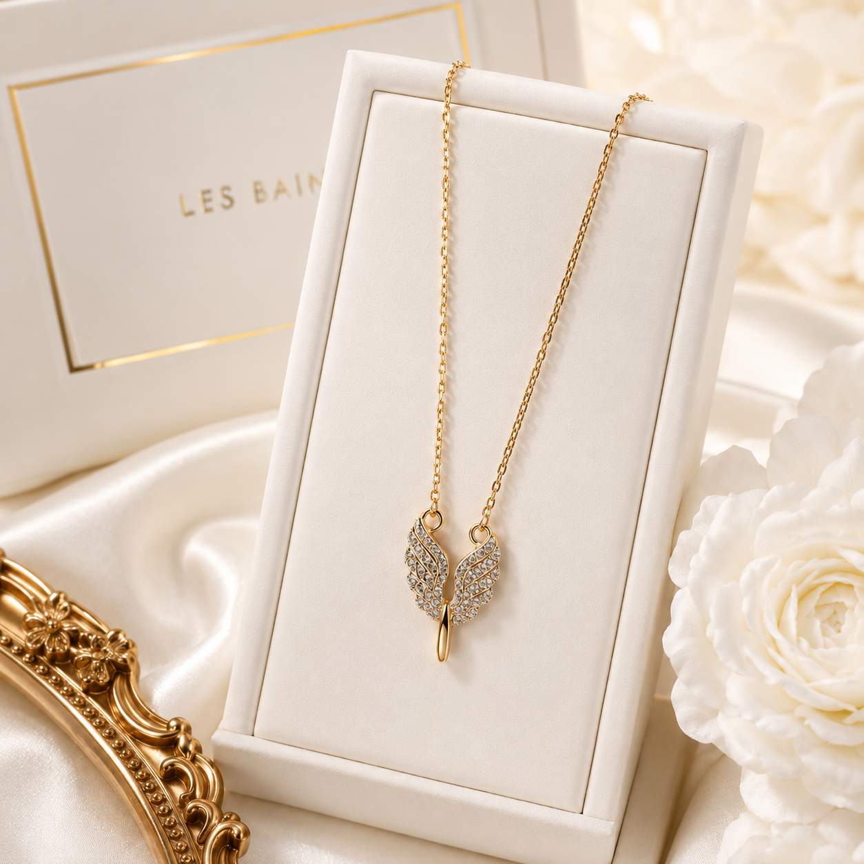 Collection de Colliers Ailes d’Ange en Cristal (6 Couleurs Disponibles)