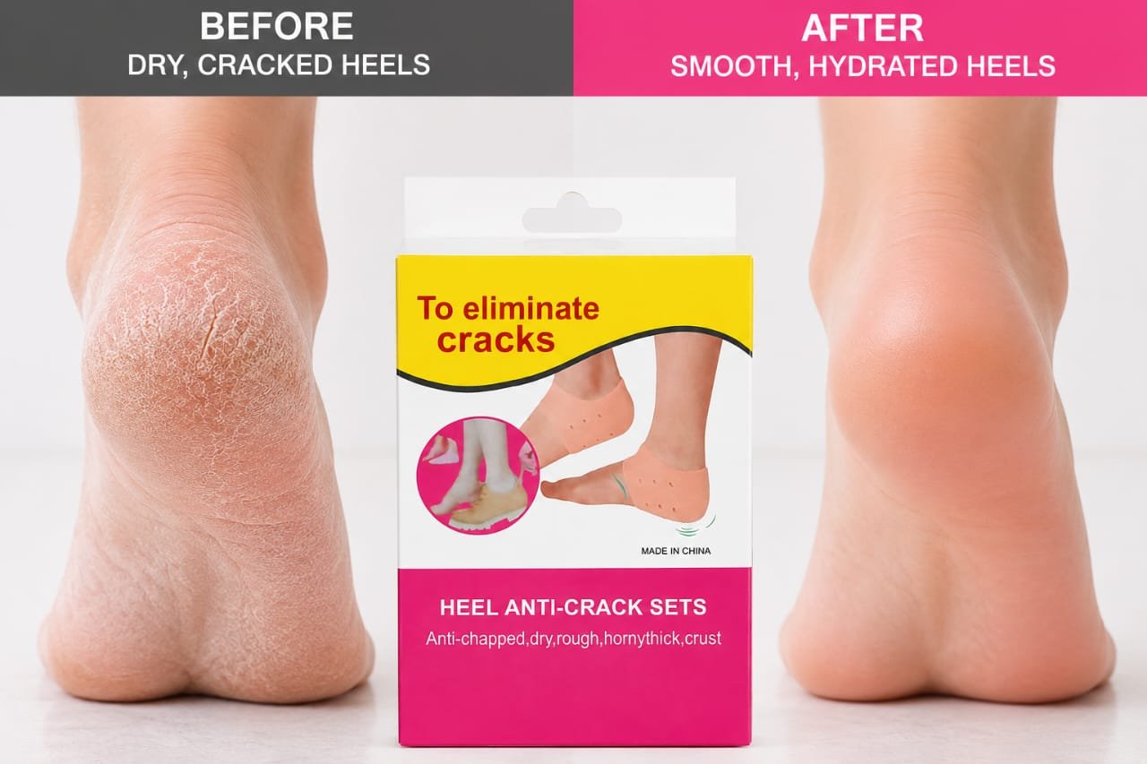 Chaussettes en Silicone pour Talons Fendillés
