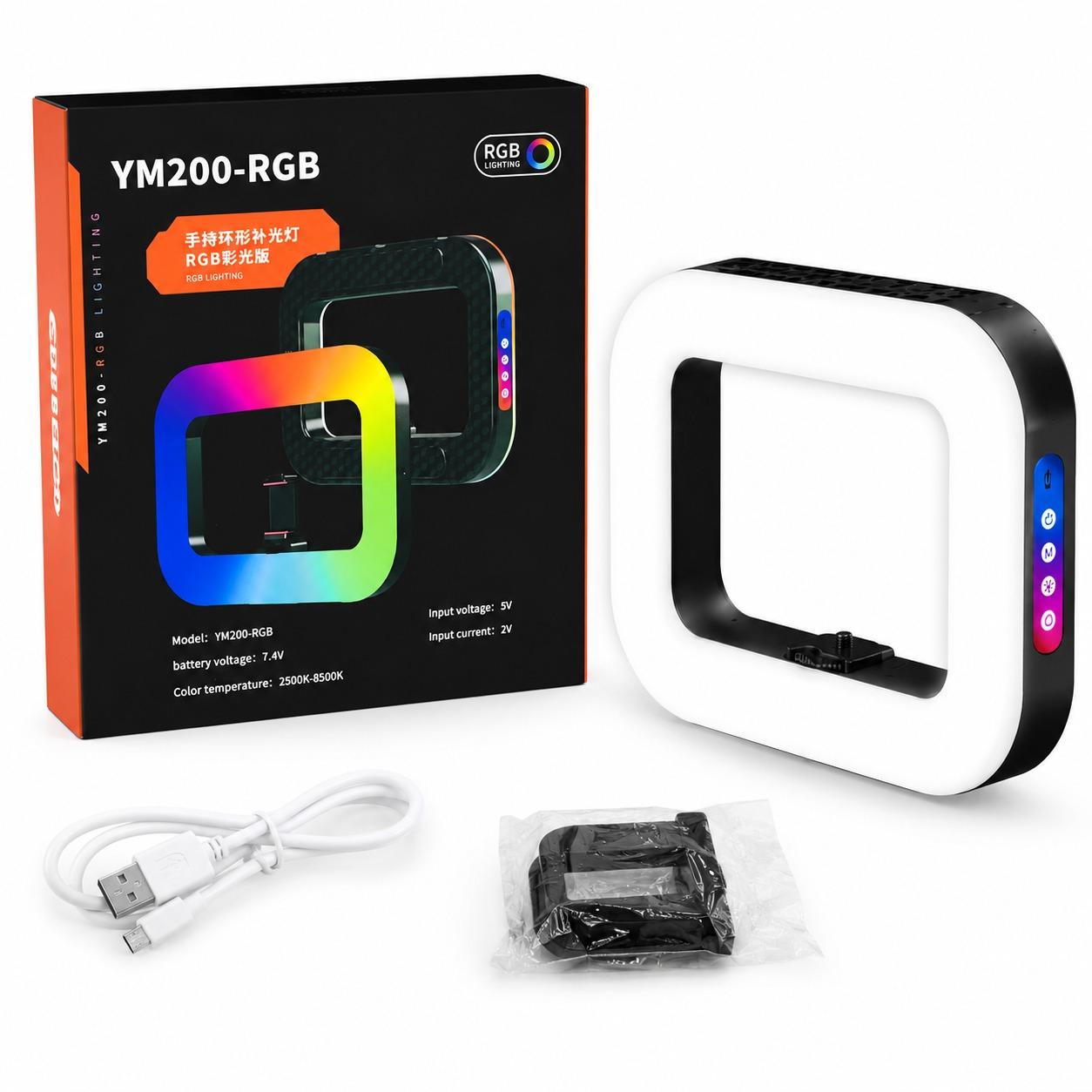 Mini Lampe LED RGB YM200 pour Photographie et Vidéo
