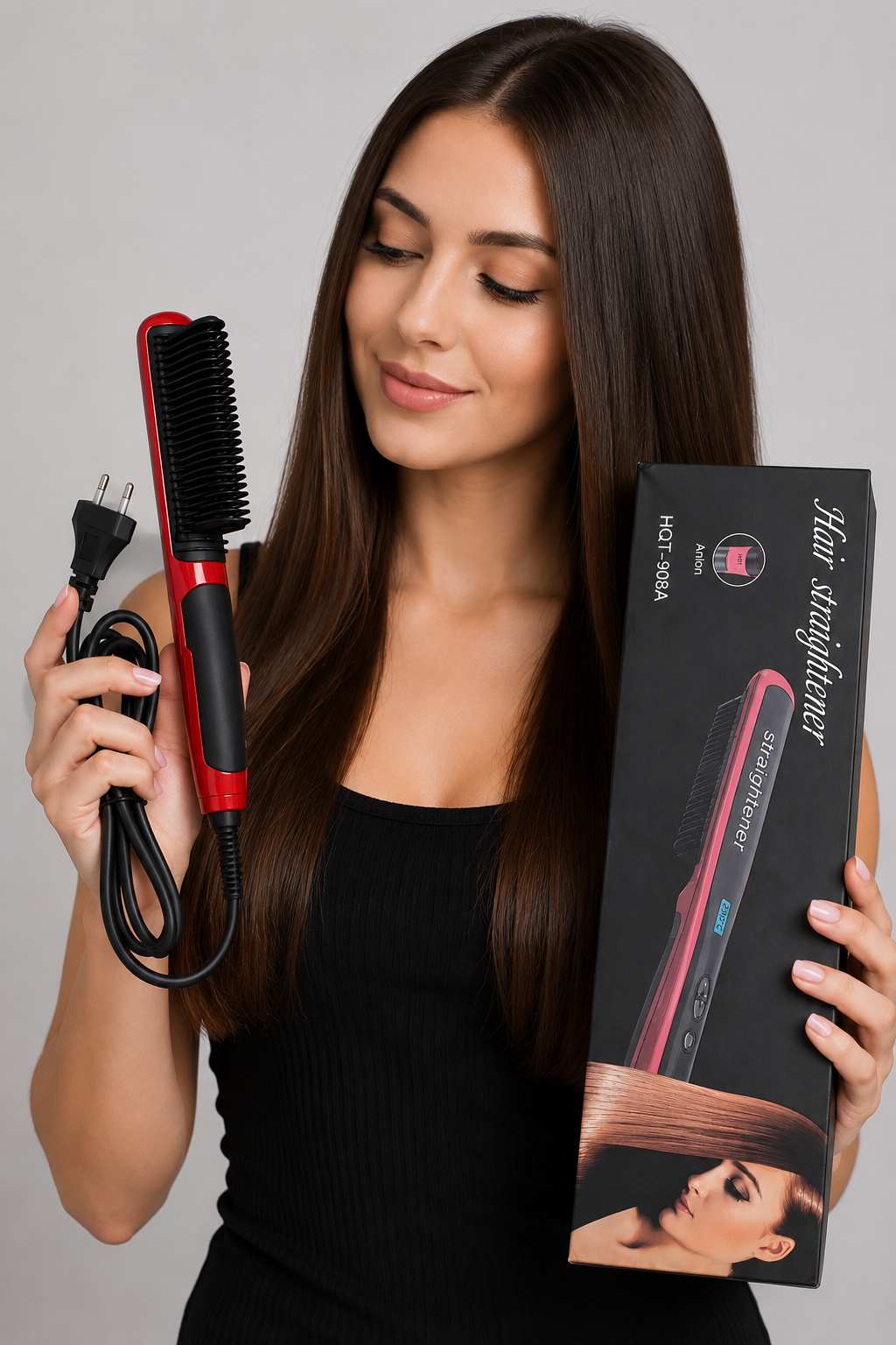 Brosse Lissante Chauffante HOT-908A