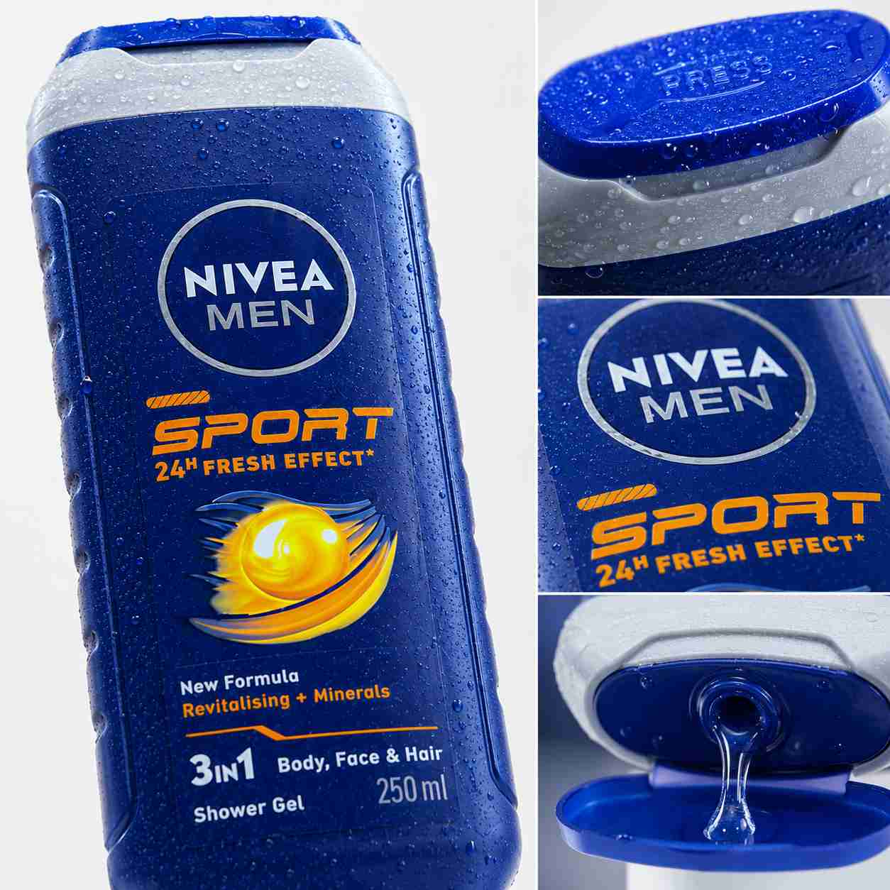 NIVEA MEN Sport Gel Douche 3-en-1