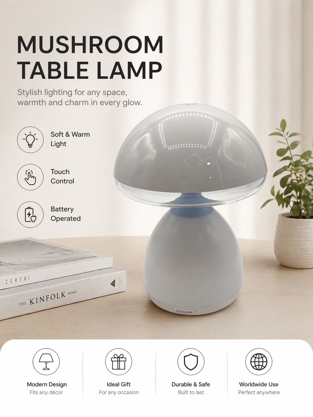 Lampe Champignon LED