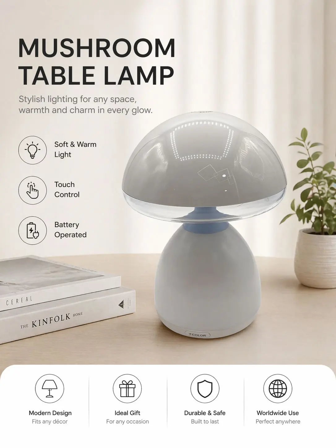 Lampe Champignon LED
