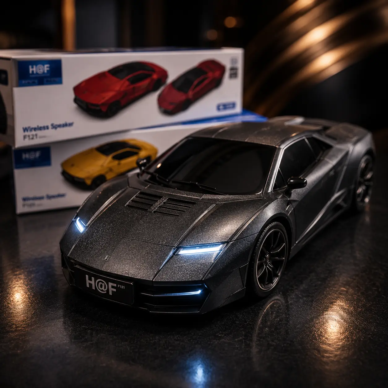 Car Sound X Pro – Haut-parleur Bluetooth design voiture LED