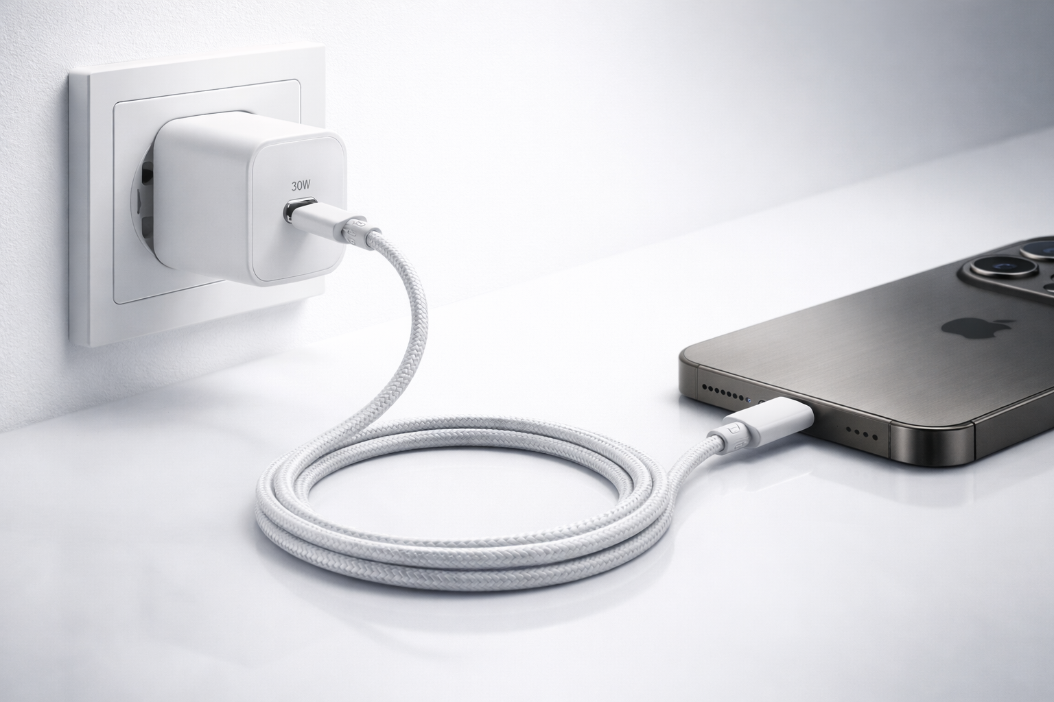 Câble USB-C vers USB-C 60W – 1 mètre