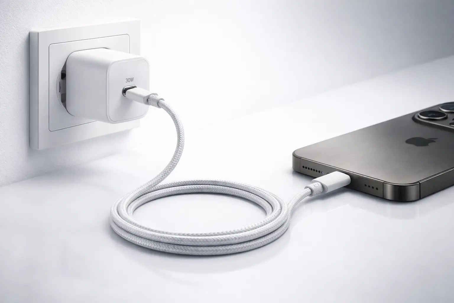 Câble USB-C vers USB-C 60W – 1 mètre
