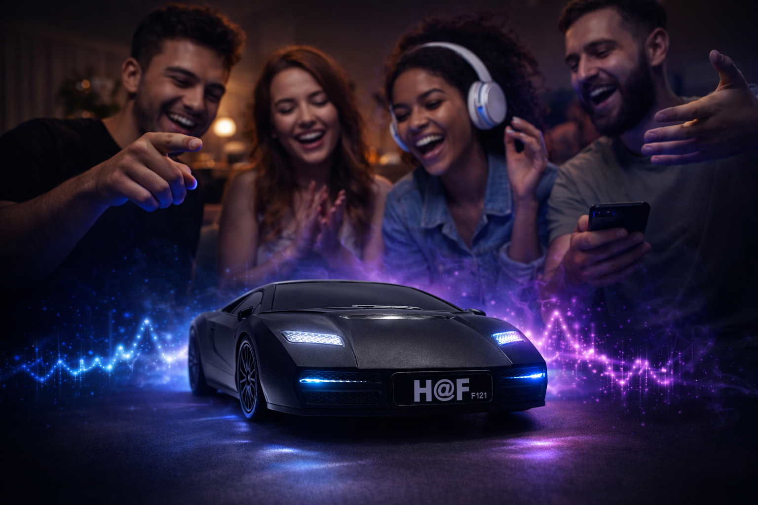 Car Sound X Pro – Haut-parleur Bluetooth design voiture LED