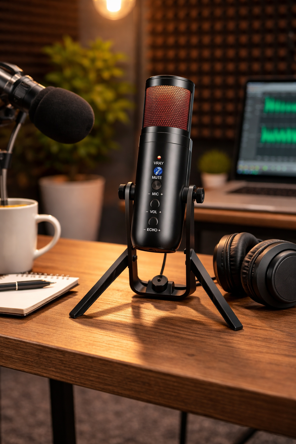 Professional USB Microphone with Tripod
