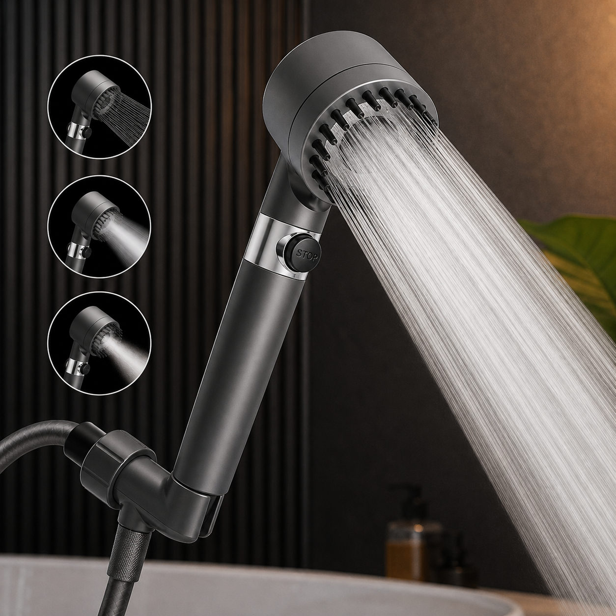 HydroSpa Pro™ High-Pressure Shower Head with Filter