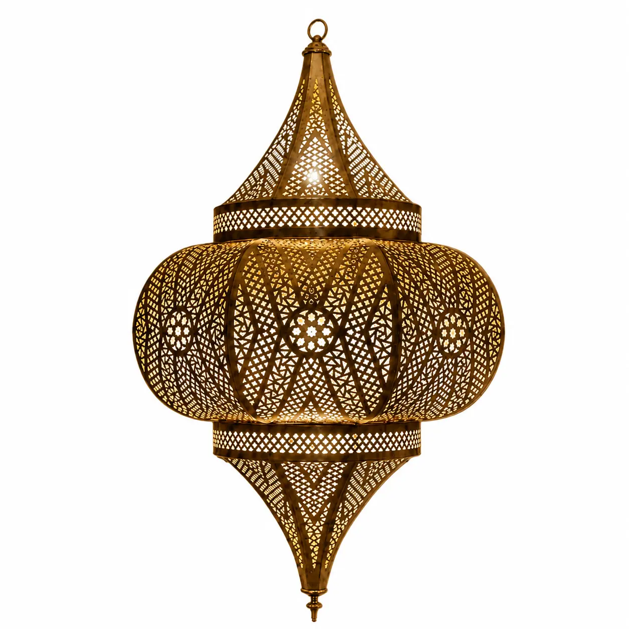 Lanterne Suspendue Marocaine en Laiton