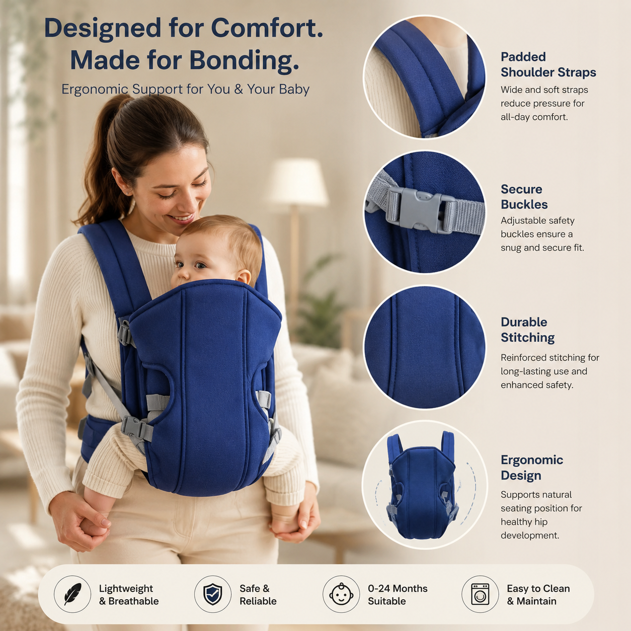 Porte-bébé Ergonomique