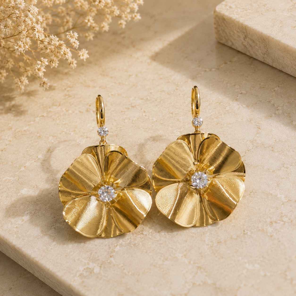 Boucles d'Oreilles Papillon Luxe