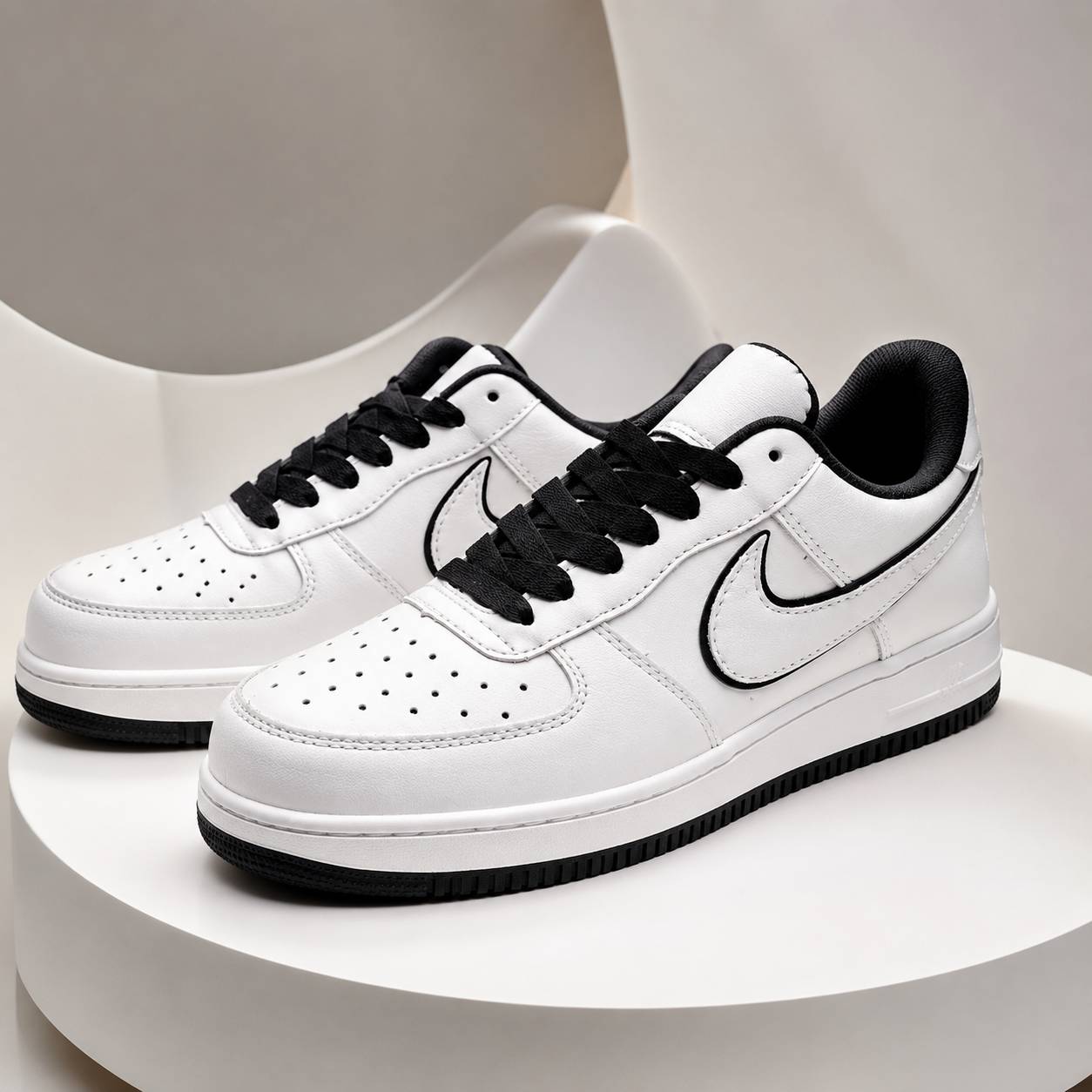 Baskets Casual Premium Unisexes à Détails Contrastés
