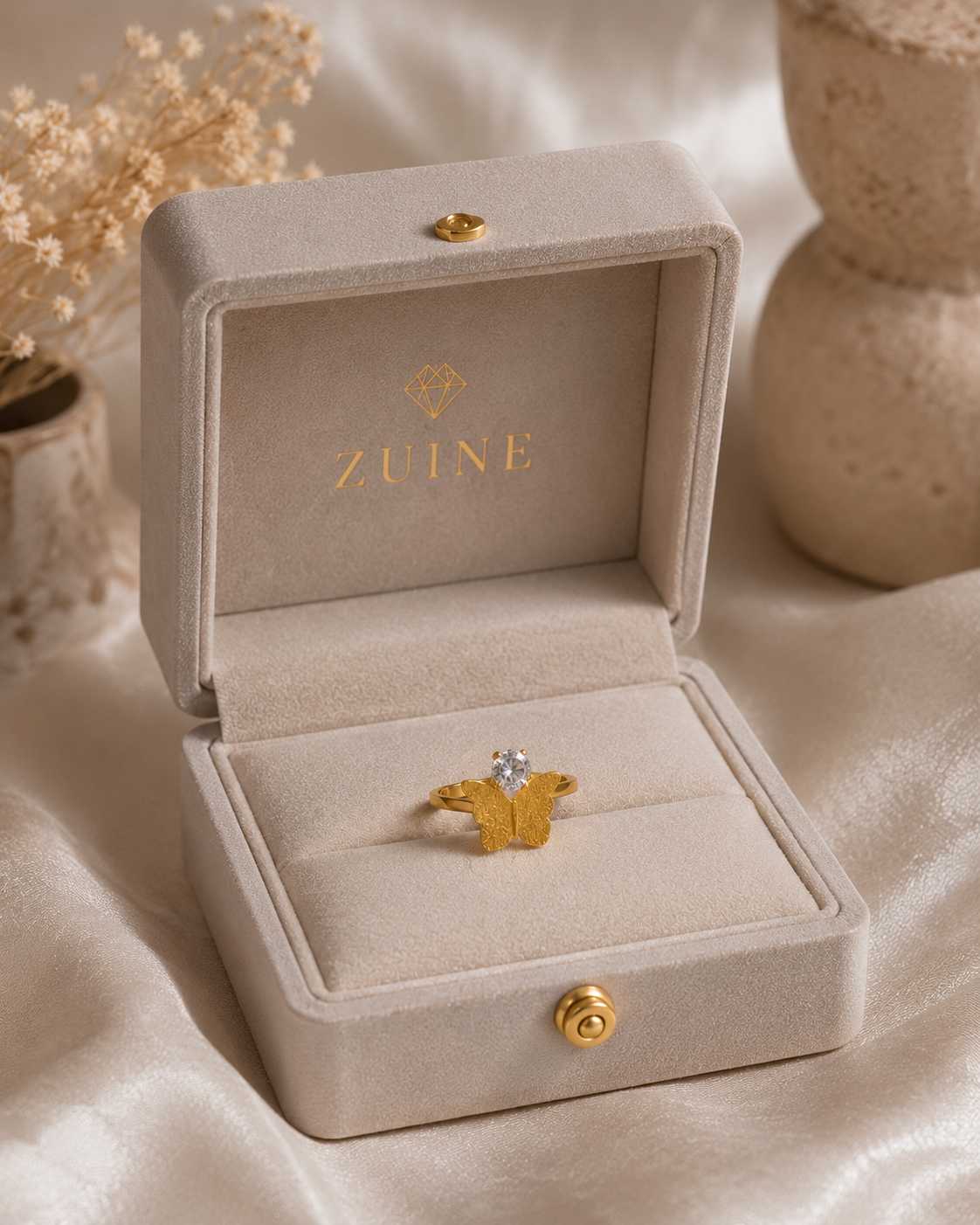 Luxury Butterfly Crystal Ring