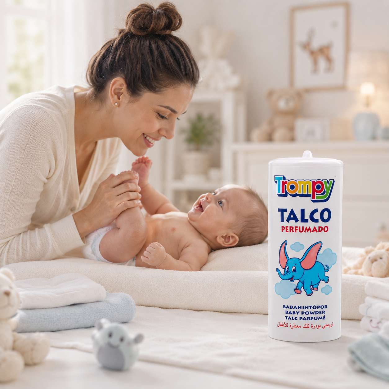 Poudre de Talc Parfumée Trompy pour Bébé