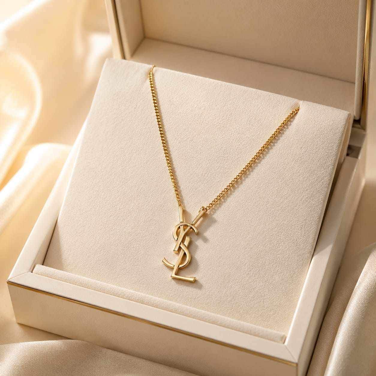 Luxury Monogram Pendant Necklace