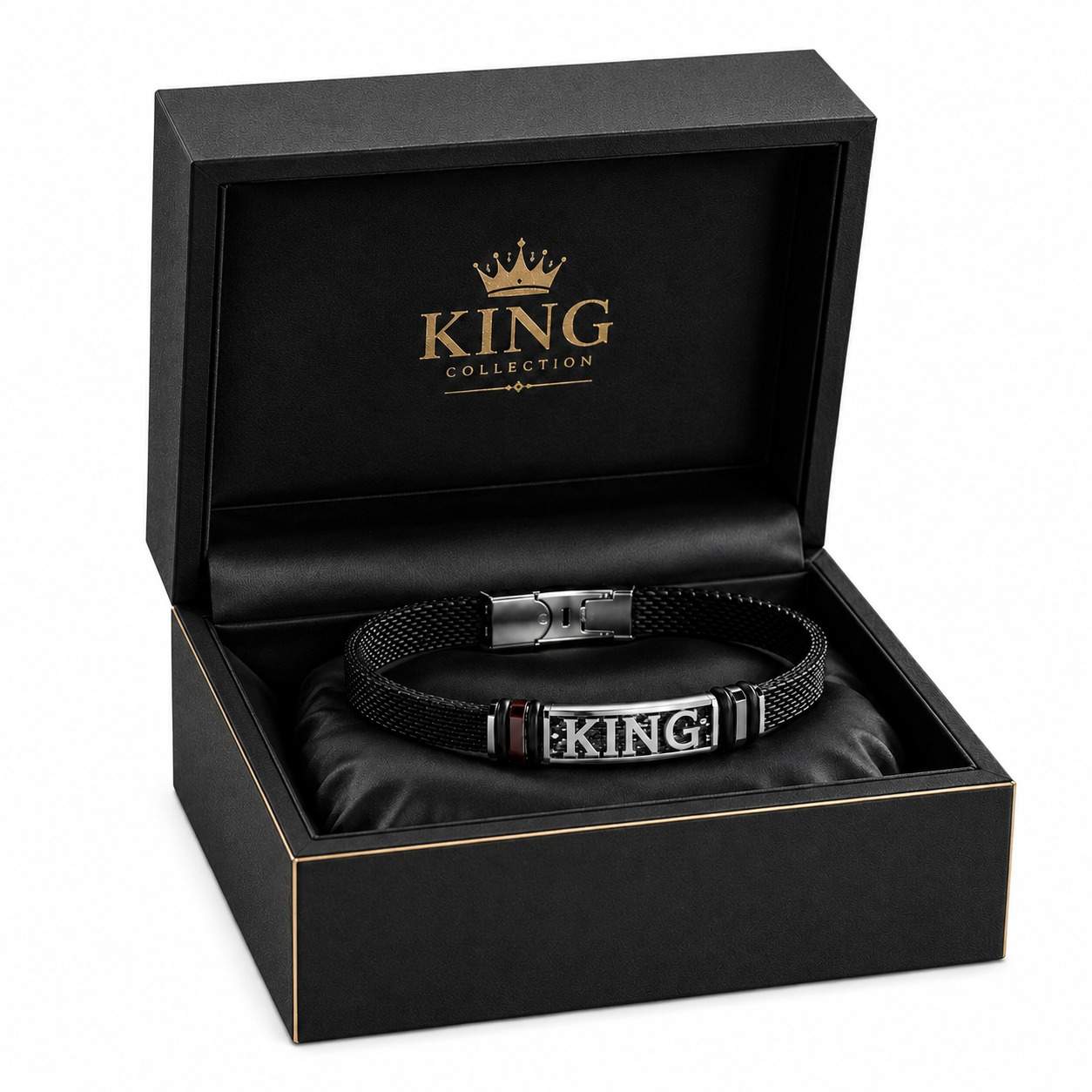 Bracelet KING en Maille Acier Inoxydable