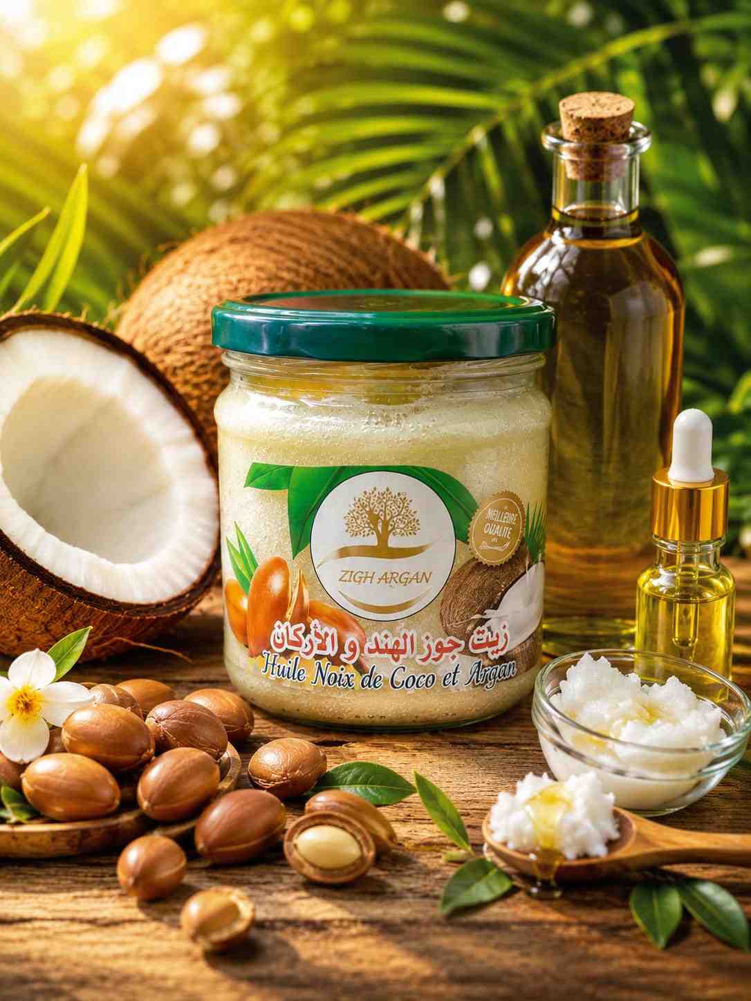 Crème Capillaire Huile de Coco & Argan