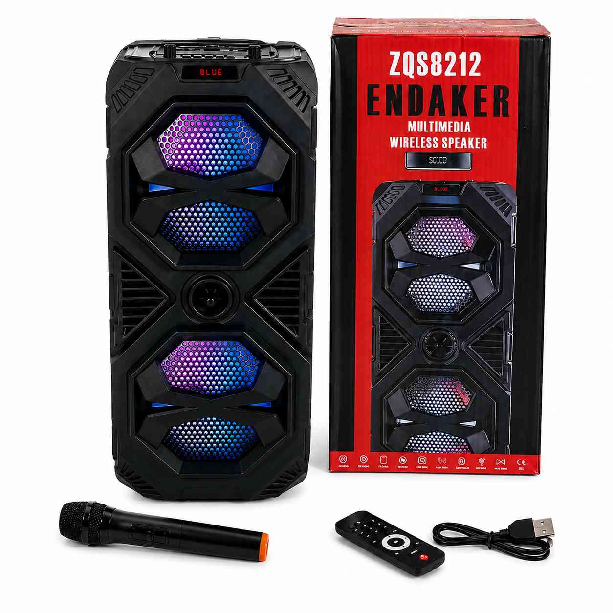 Haut-Parleur Bluetooth Portable ZQS8212 avec Micro Sans Fil