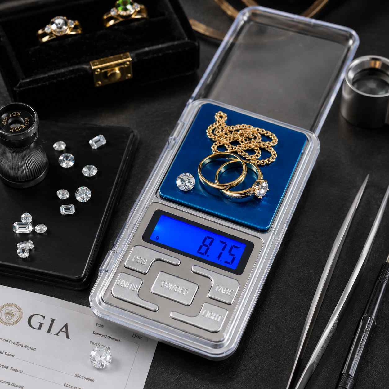 Balance de Poche Numérique Haute Précision 200 g / 0,01 g