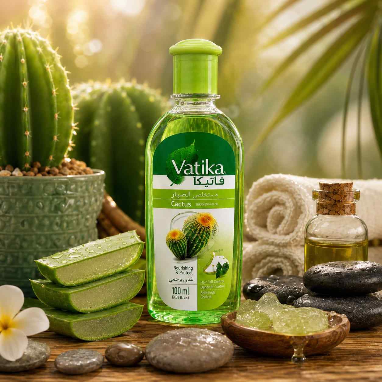 cزيت فاتيكا بخلاصة الصبار (Cactus) للشعر