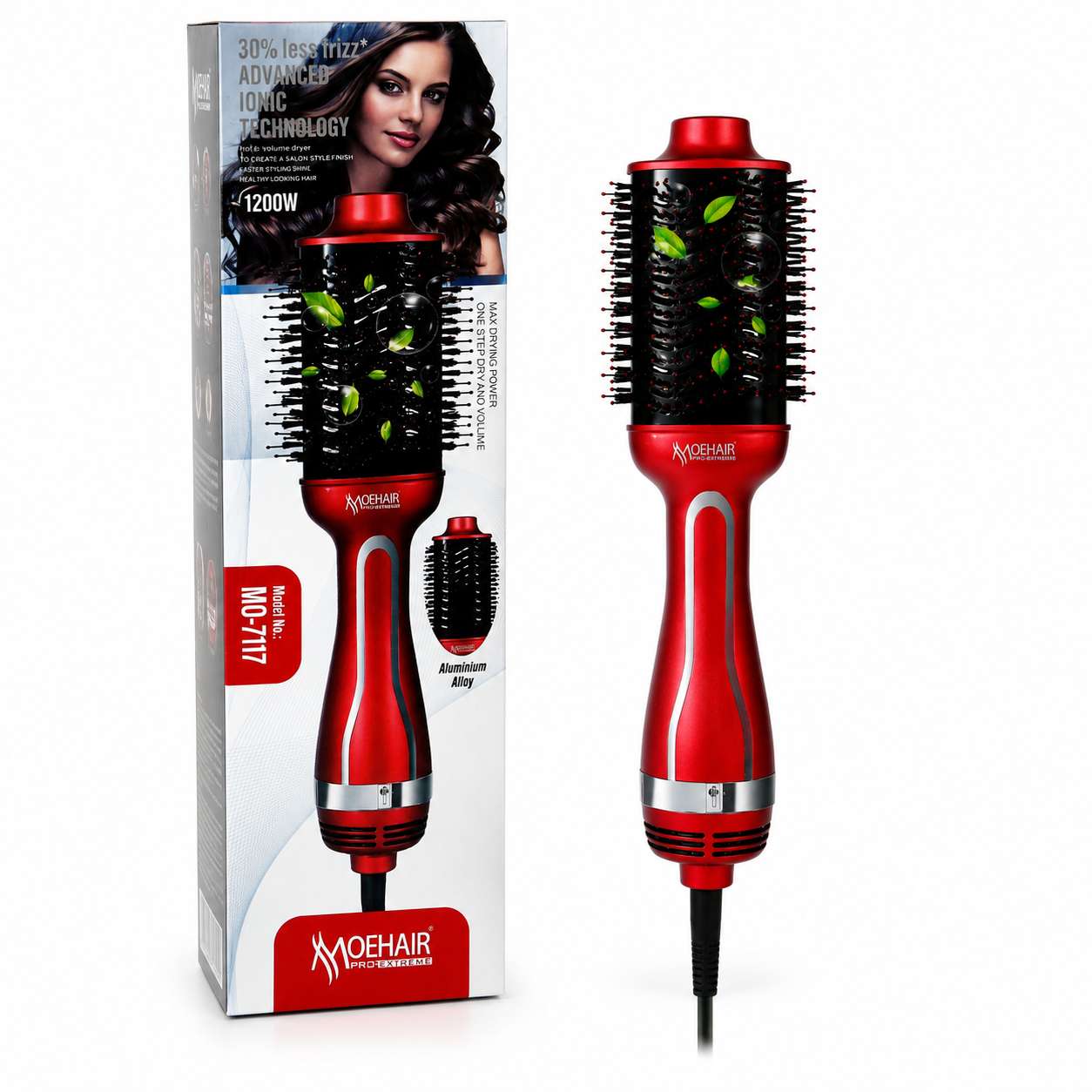 Brosse Chauffante MOEHAIR 1200W – Modèle MD-7117