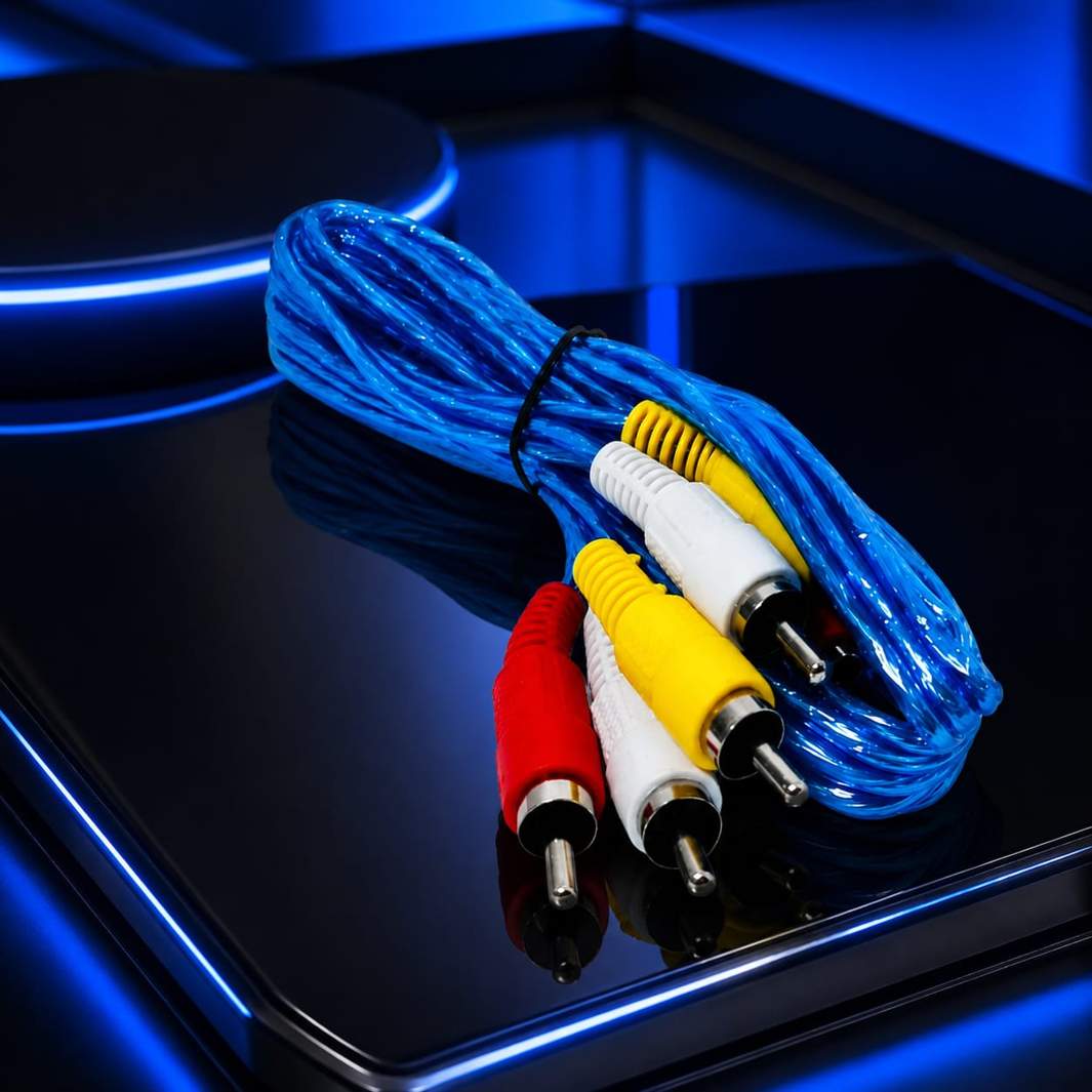 Câble RCA AV Audio/Video Haute Qualité (3 Connecteurs)