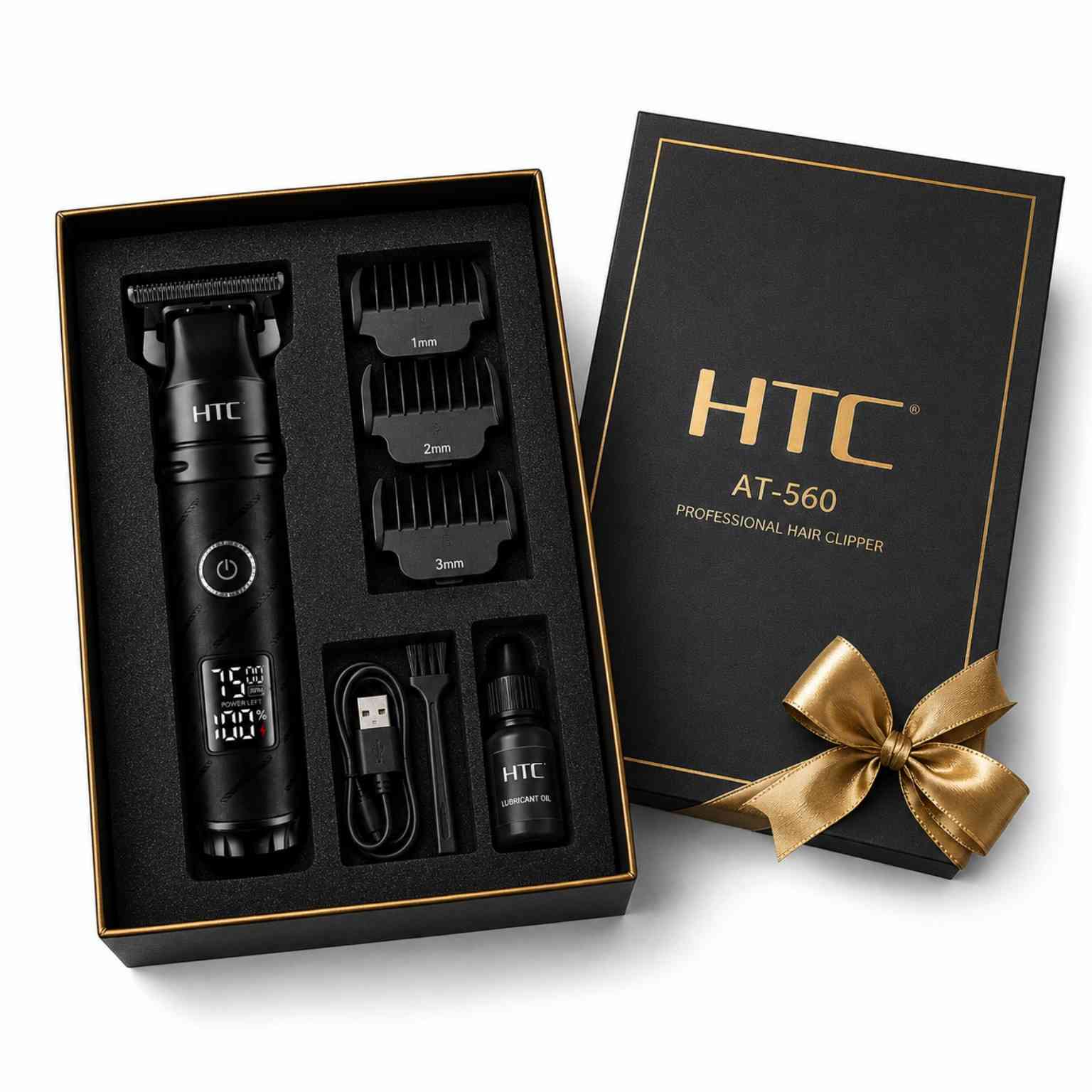 HTC AT-560 Professional Hair Clipper Grooming Kit (Gift Set)