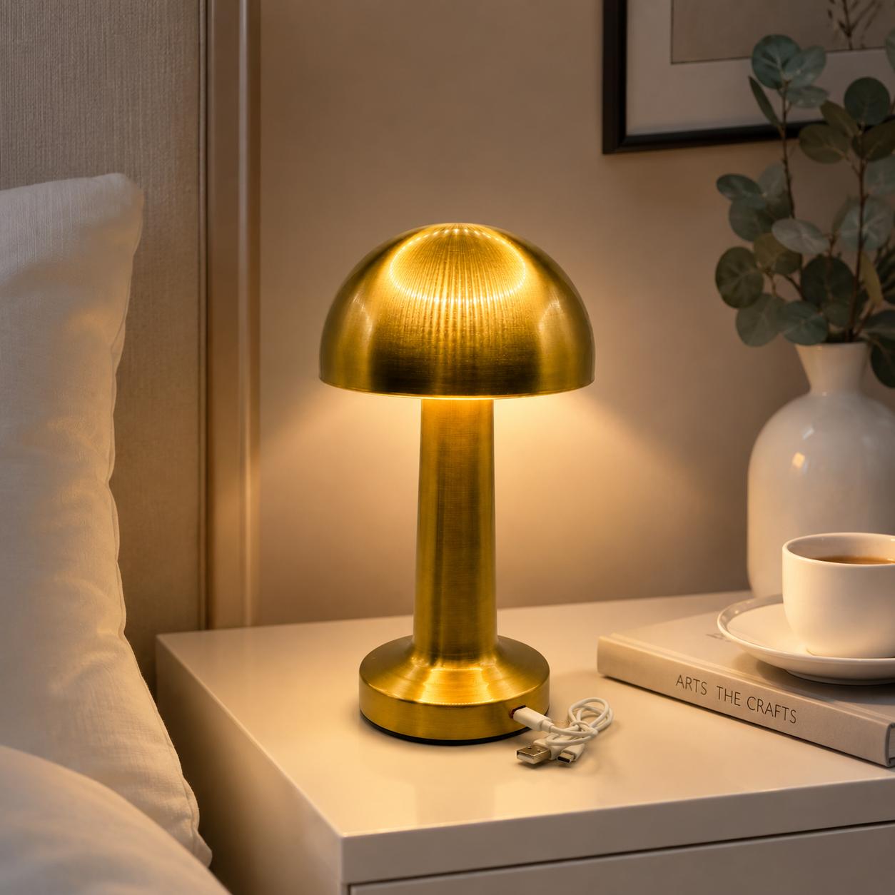 Lampe de Table Champignon Sans Fil