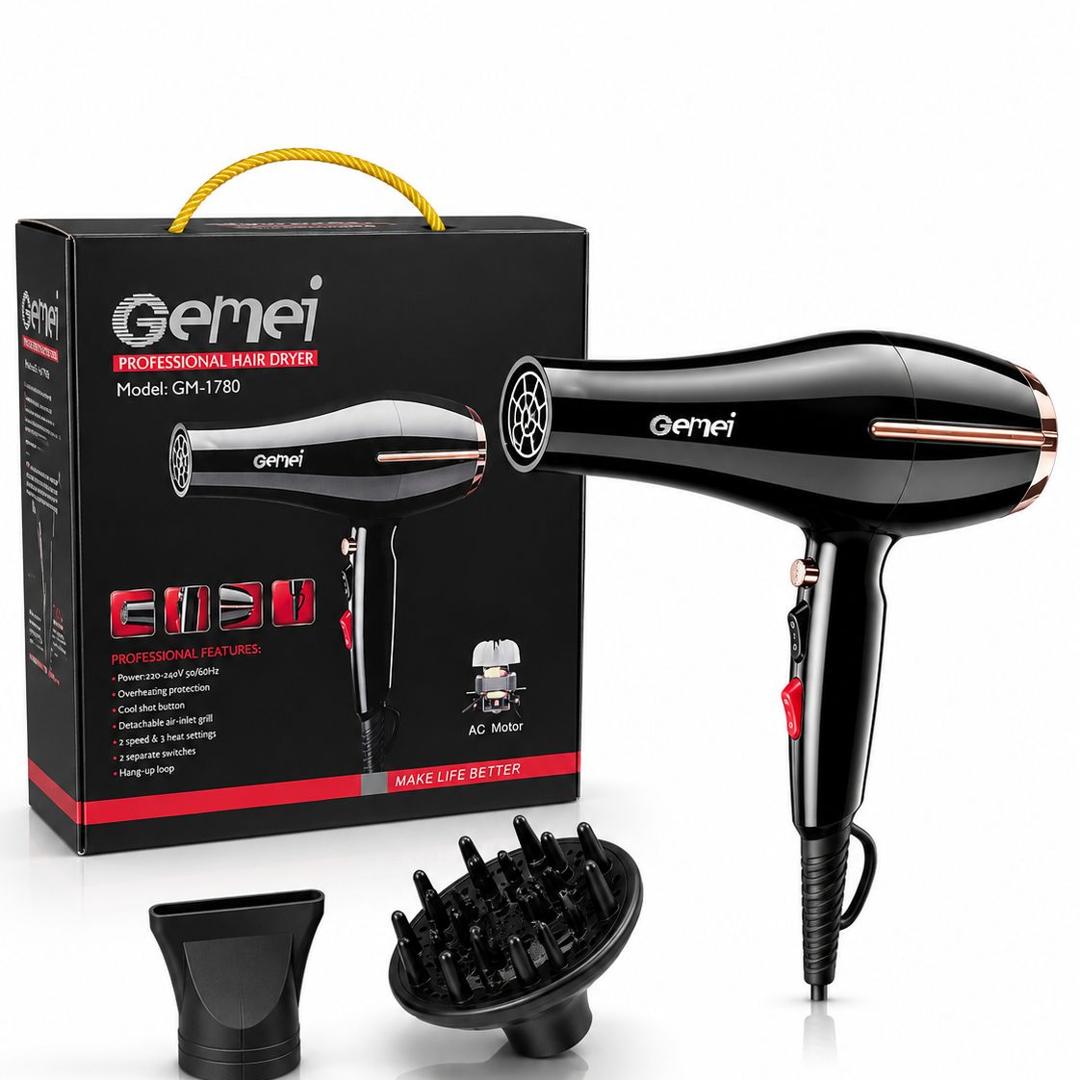 Sèche-Cheveux Professionnel Gemei GM-1780