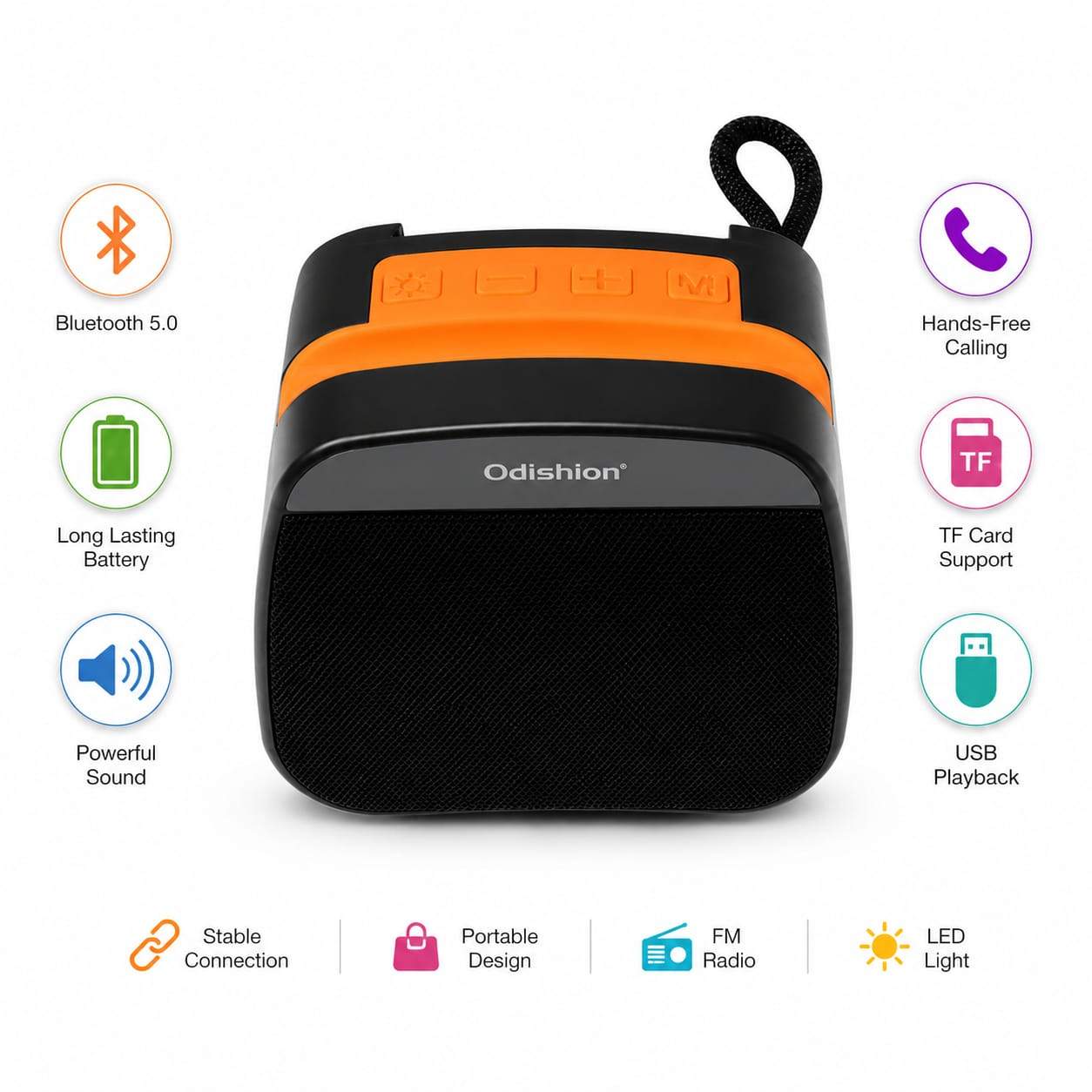 Haut-Parleur Bluetooth Sans Fil Odishion LN-922