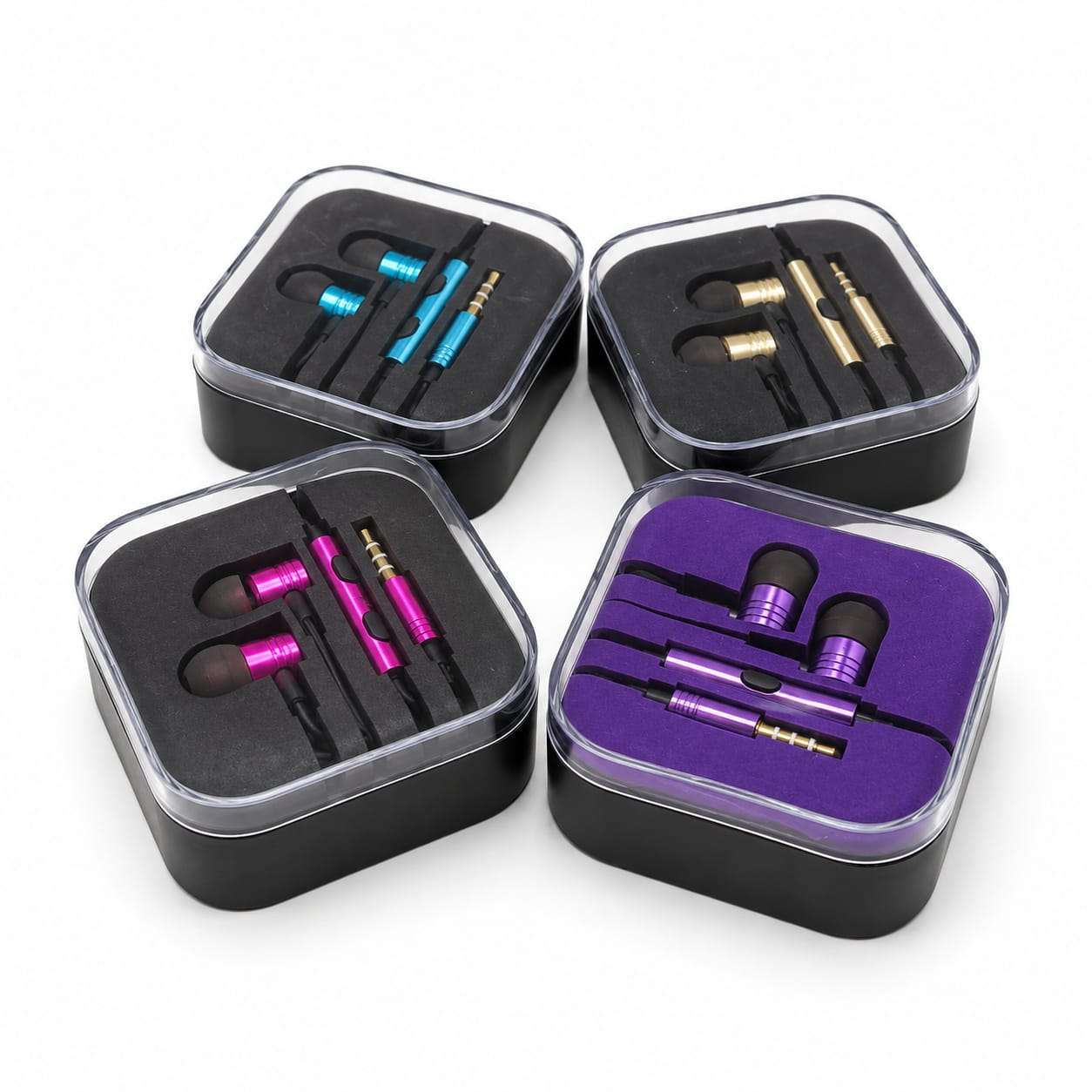 Écouteurs Filaire Intra-Auriculaires Métalliques