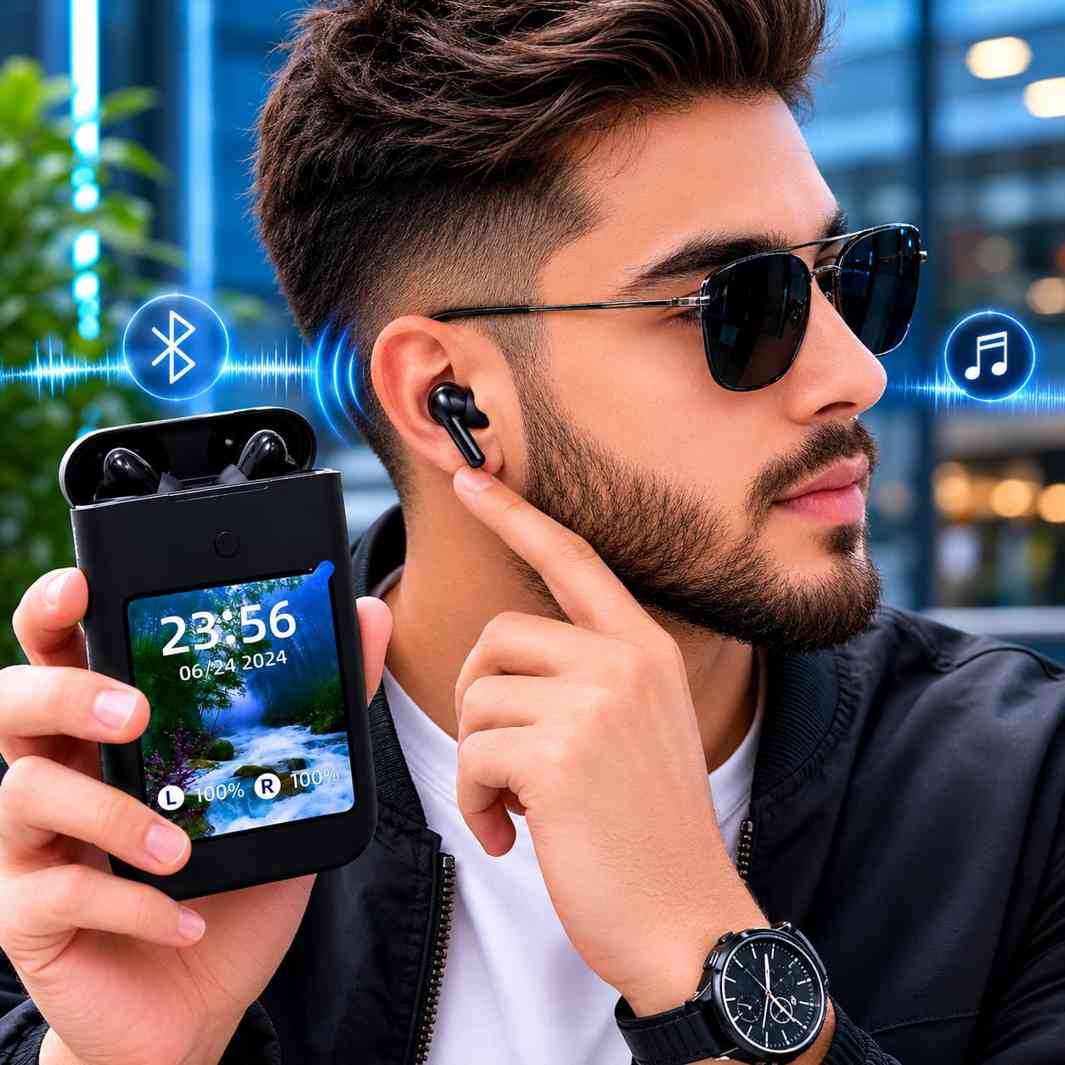 Smart Touchscreen Wireless Earbuds