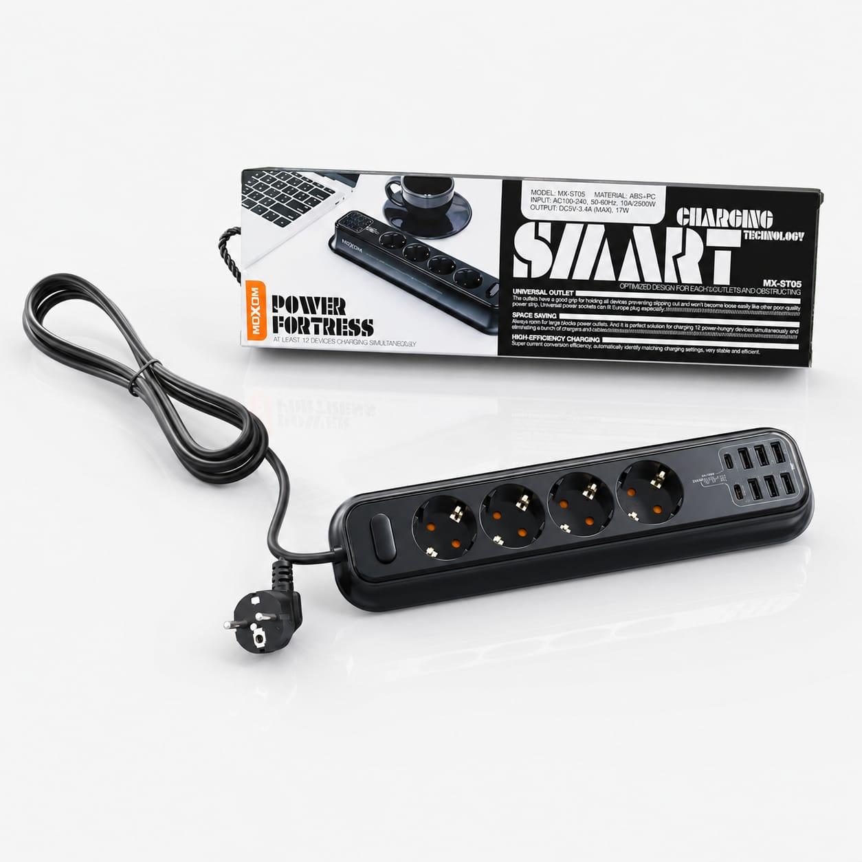 MOXOM Smart Power Strip with USB Ports