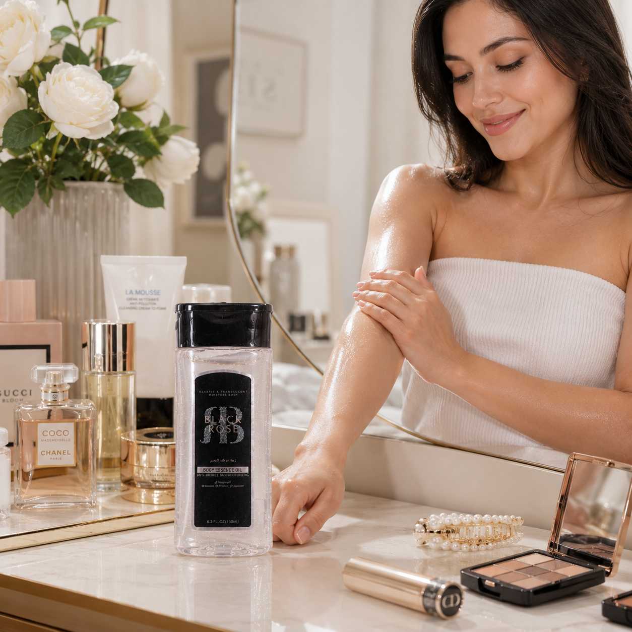 Black Rose Huile Essence Corps
