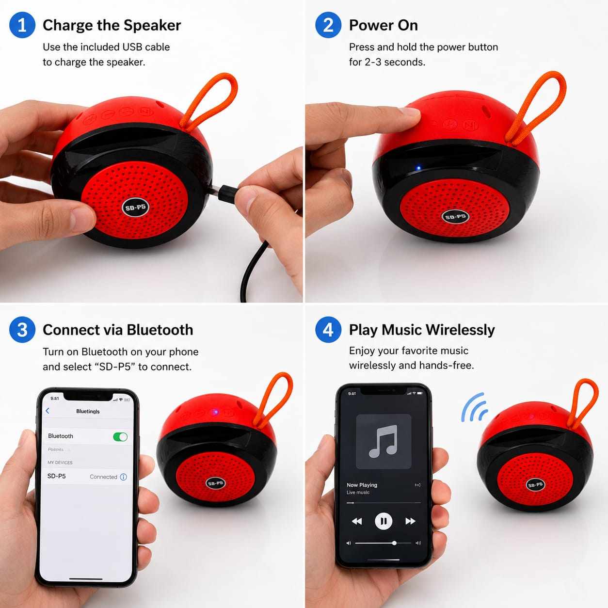 Petosonic SD-P5 Bluetooth Speaker