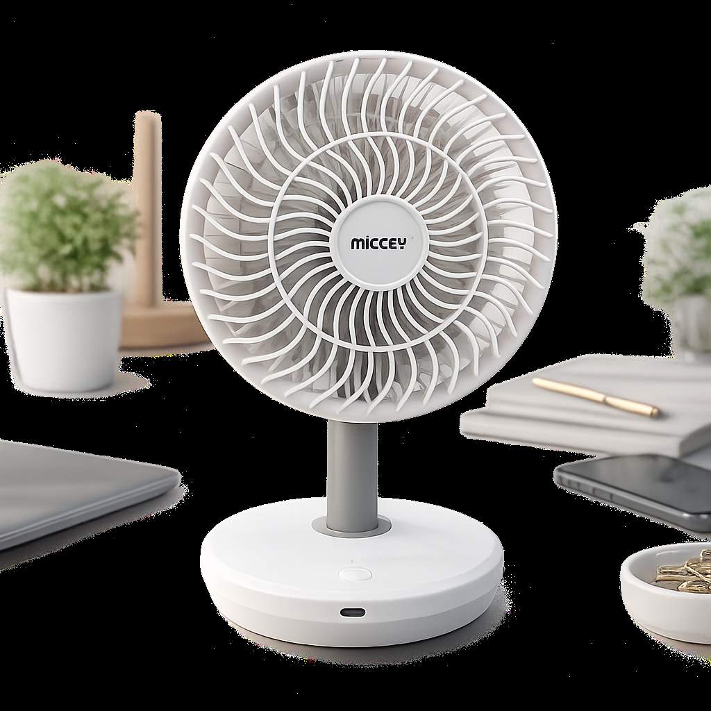 Portable Rechargeable Desk Fan
