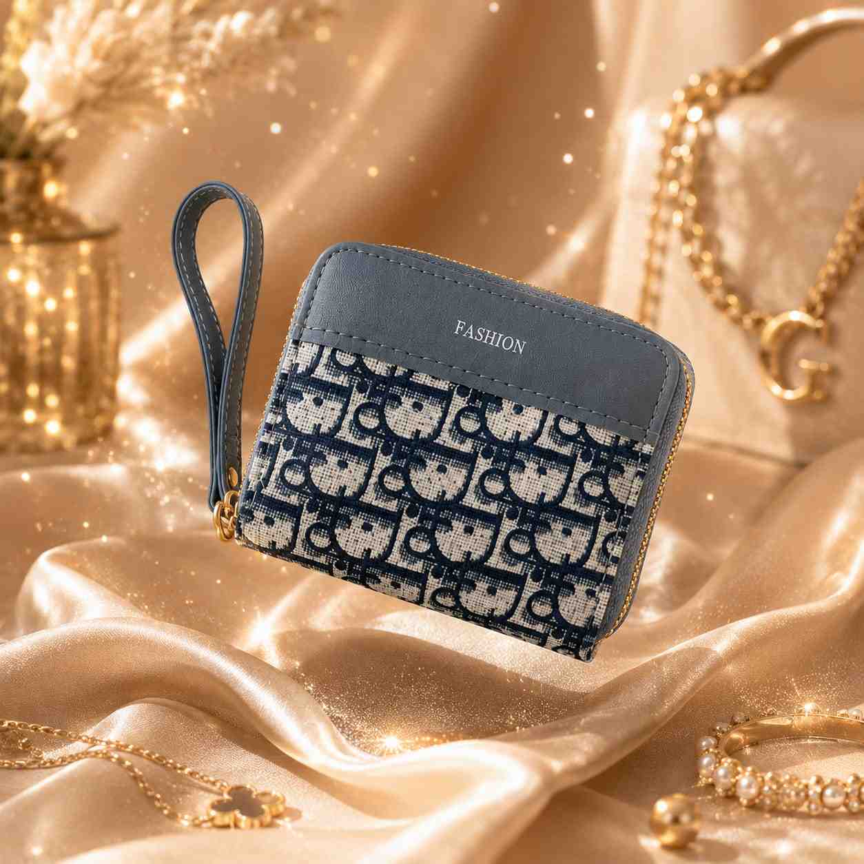 Portefeuille Fashion à Fermeture Zippée