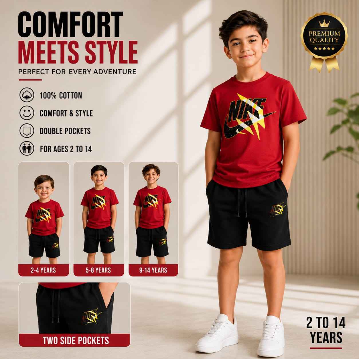 Ensemble T-Shirt et Short pour Enfant