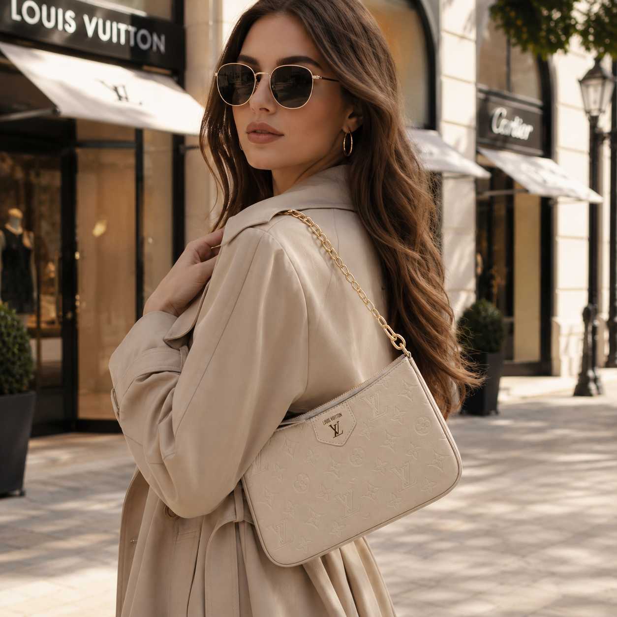 Sac à Bandoulière Femme Monogrammé
