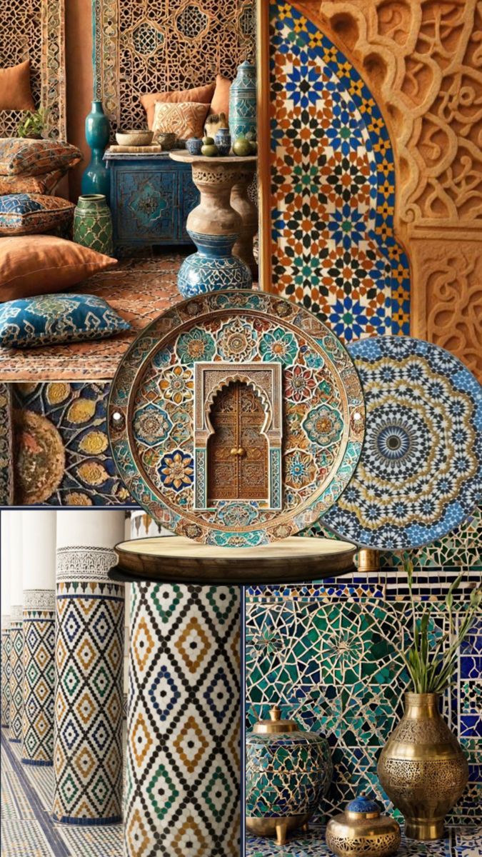 Articles décorés marocains